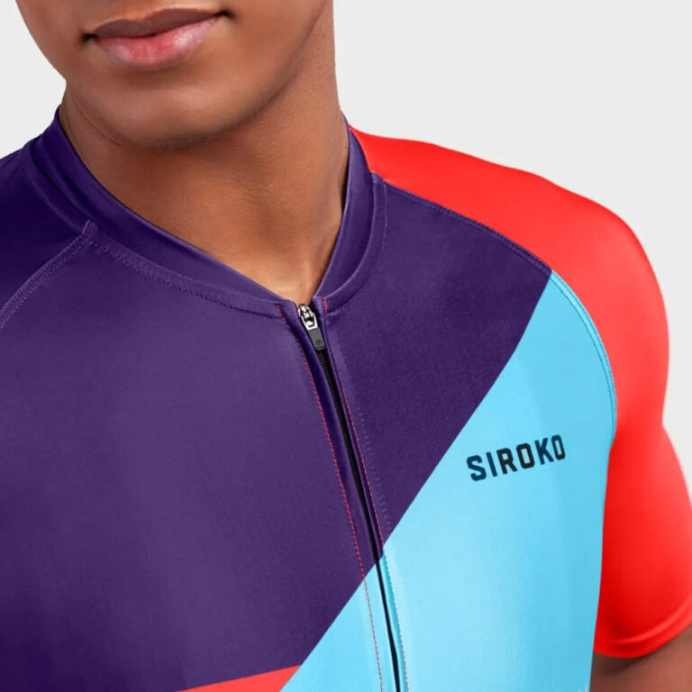 Siroko M2 Fl&amp;egrave;che Short Sleeve Jersey M Red / Blue / Purple - 2XL Red / Blue / Purple - Image 5