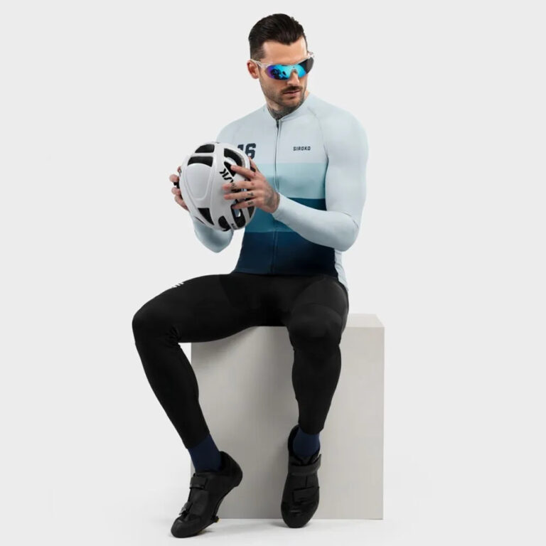 Siroko M2 Focus Long Sleeve Jersey M Blue / Grey / White - XL Blue / Grey / White - Image 4