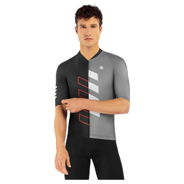 Siroko M2 Gatterl Short Sleeve Jersey L Black / Grey