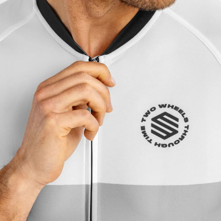 Siroko M2 Granfondo Short Sleeve Jersey S White / Grey - 2XL White / Grey - Image 5