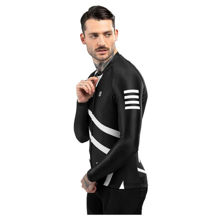 Siroko M2 Leader Long Sleeve Jersey XS Black / White - 2XL Black / White - Image 3