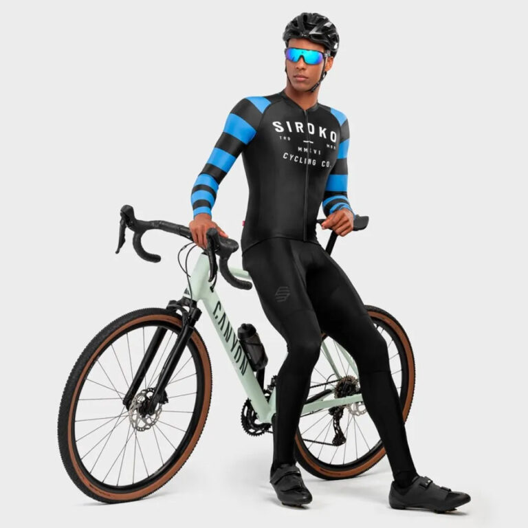 Siroko M2 Legend Long Sleeve Jersey M Black / Blue / White - XL Black / Blue / White - Image 4