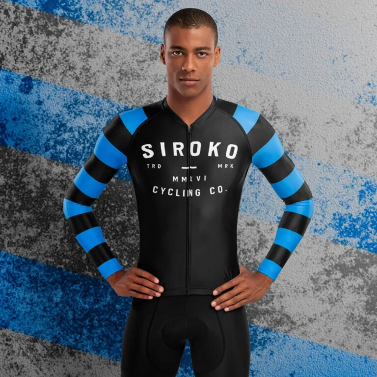 Siroko M2 Legend Long Sleeve Jersey M Black / Blue / White - XL Black / Blue / White - Image 7