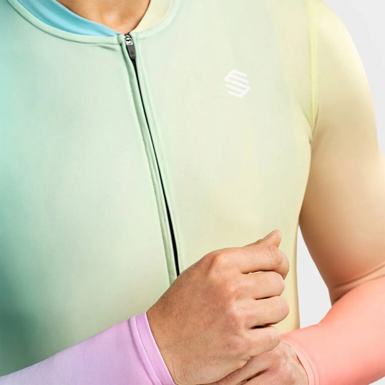 Siroko M2 Levels Long Sleeve Jersey L Yellow / Peach Pink - XL Yellow / Peach Pink - Image 5