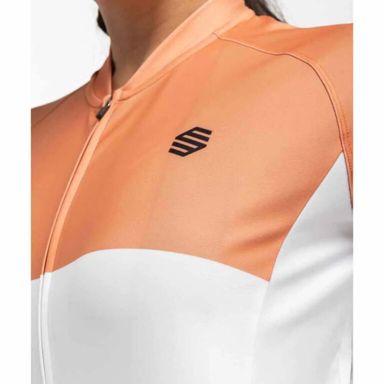 Siroko M2 Liberty Short Sleeve Jersey XS Orange / White - L Orange / White - Image 3