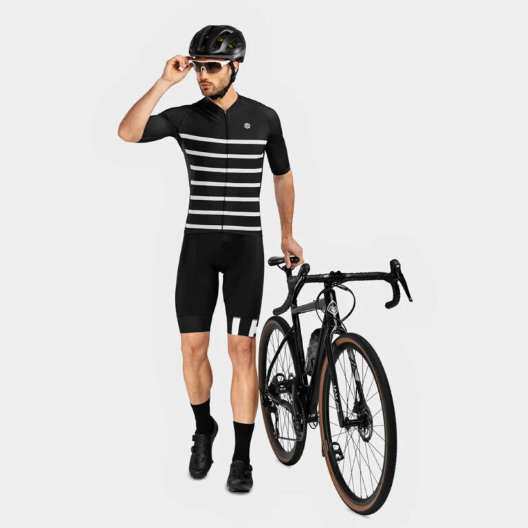 Siroko M2 Moors Short Sleeve Jersey S Black / White - 2XL Black / White - Image 4