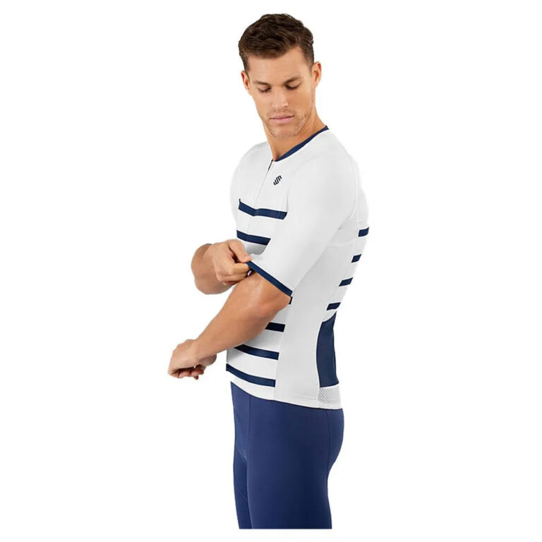 Siroko M2 Nevada Short Sleeve Jersey XS White / Blue - Image 3