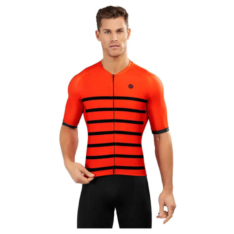 Siroko M2 Pimorent Short Sleeve Jersey L Orange / Black