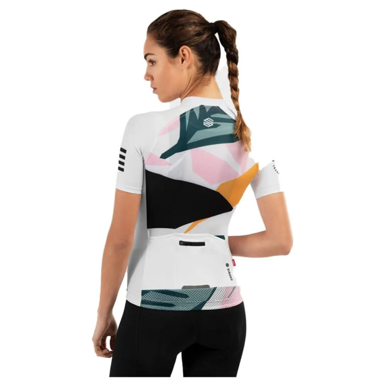 Siroko M2 Pinerolo Short Sleeve Jersey 2XS White / Green / Pink - XL White / Green / Pink - Image 2