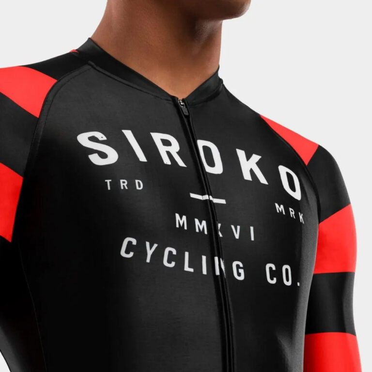 Siroko M2 Rider Long Sleeve Jersey XS Black / Red - L Black / Red - Image 5