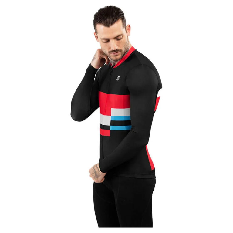 Siroko M2 Riemst Long Sleeve Jersey S Black / Red - XL Black / Red - Image 3