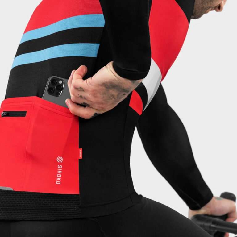 Siroko M2 Riemst Long Sleeve Jersey S Black / Red - XL Black / Red - Image 5