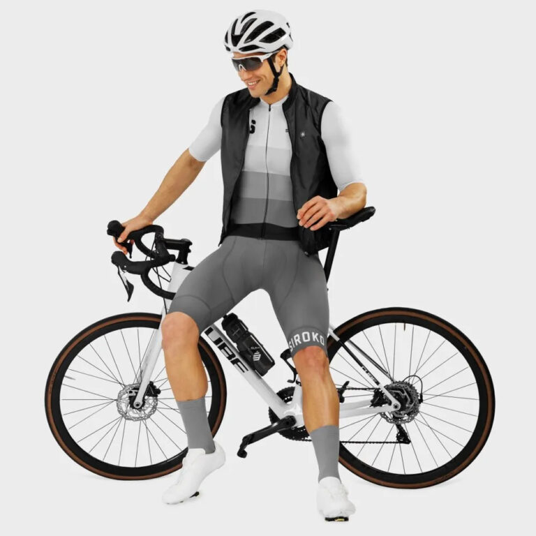 Siroko M2 Roscoff Short Sleeve Jersey S Grey / Black - 2XL Grey / Black - Image 4