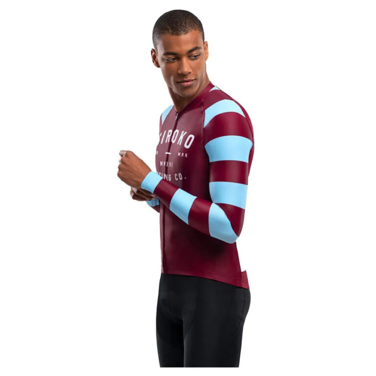 Siroko M2 Siena Long Sleeve Jersey L Maroon / Blue - Image 3