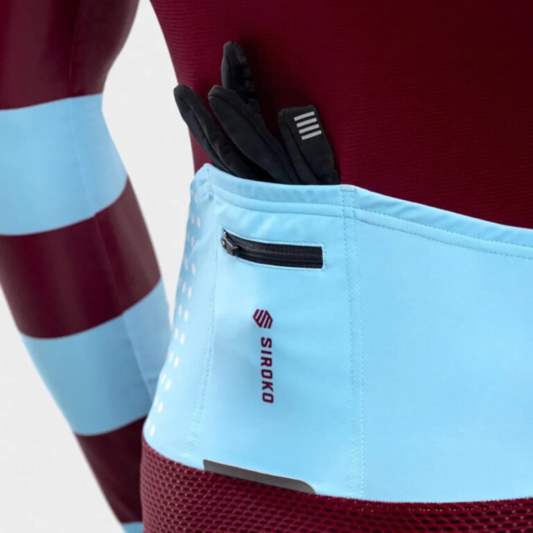 Siroko M2 Siena Long Sleeve Jersey L Maroon / Blue - Image 5