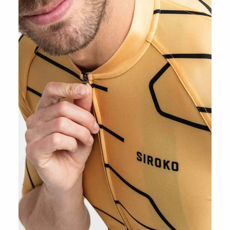 Siroko M2 Strings Short Sleeve Jersey M Yellow - 2XL Yellow - Image 3