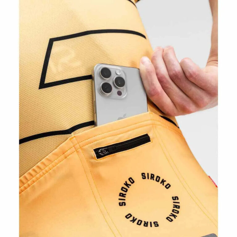 Siroko M2 Strings Short Sleeve Jersey M Yellow - 2XL Yellow - Image 4