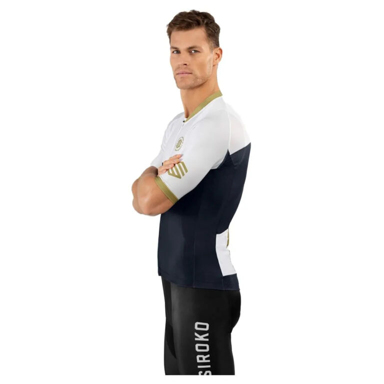 Siroko M2 Superclass Short Sleeve Jersey XS White / Blue - M White / Blue - Image 3