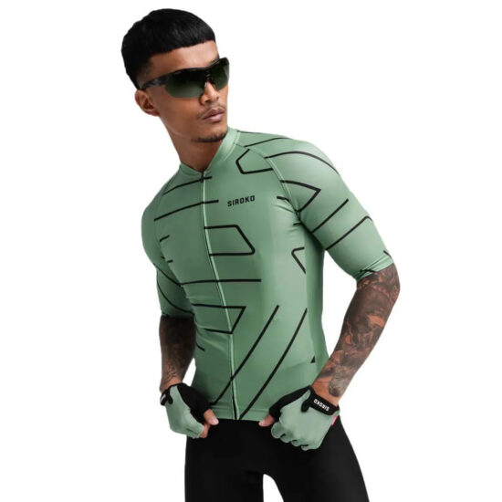 Siroko M2 Threads Short Sleeve Jersey M Green - L Green