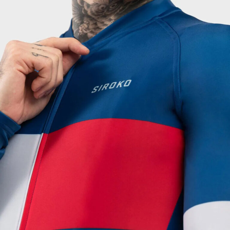 Siroko M2 Vezzana Long Sleeve Jersey S Blue / Red - 2XL Blue / Red - Image 5