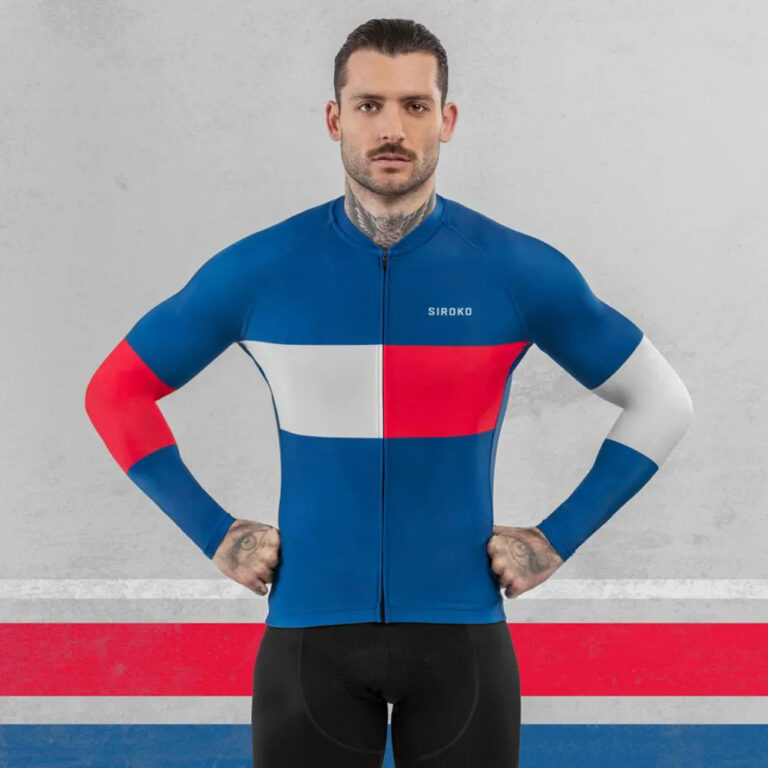 Siroko M2 Vezzana Long Sleeve Jersey S Blue / Red - 2XL Blue / Red - Image 7