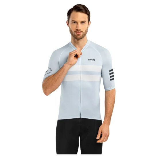 Siroko M3 Bealach Short Sleeve Jersey XL Light Blue / White