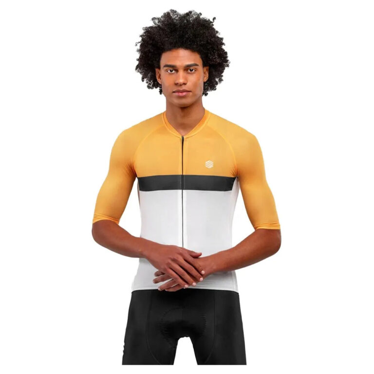 Siroko M3 Hammer Short Sleeve Jersey L White / Black / Yellow