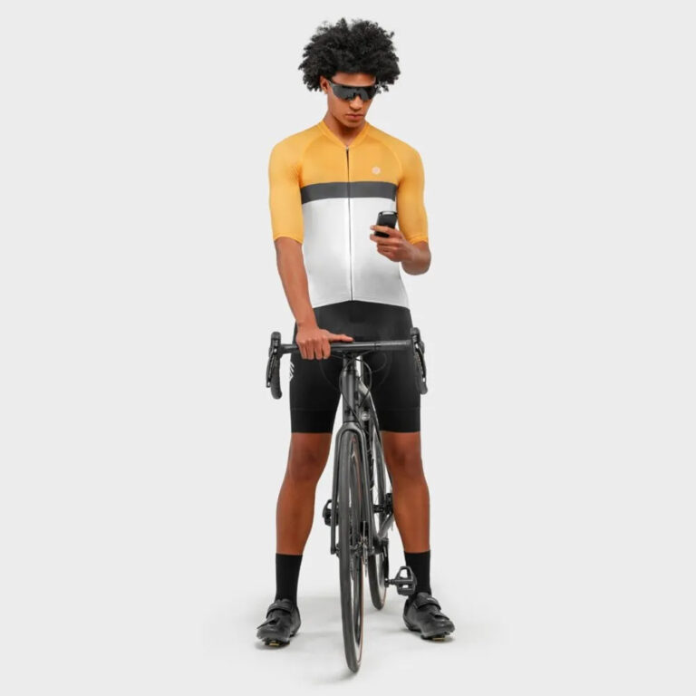 Siroko M3 Hammer Short Sleeve Jersey L White / Black / Yellow - Image 4