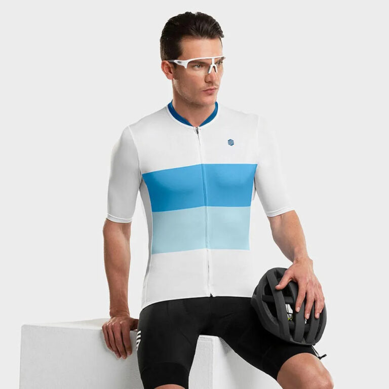 Siroko M3 Oberalp Short Sleeve Jersey L White / Blue - XL White / Blue - Image 4