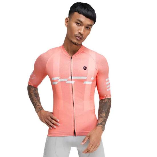 Siroko M3 Puzzle Short Sleeve Jersey L Coral - XL Coral