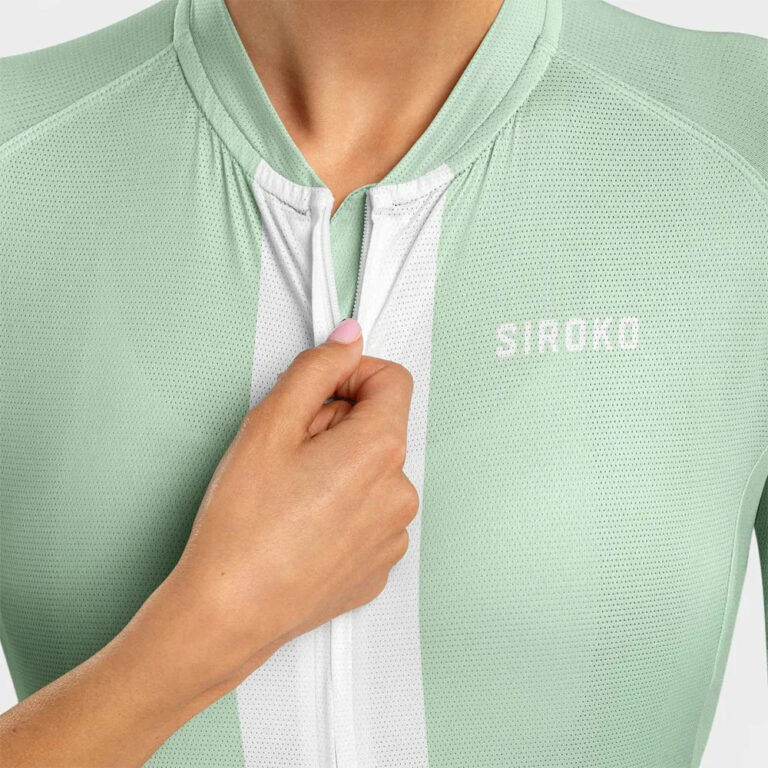 Siroko M3 Senda Short Sleeve Jersey S Ash Green / White - XL Ash Green / White - Image 6