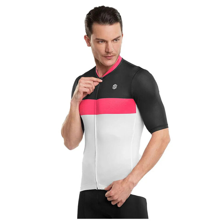 Siroko M3 Technique Pro Short Sleeve Jersey M White / Black / Pink - 2XL White / Black / Pink - Image 3