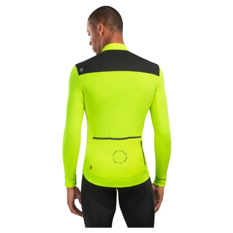 Siroko M4 Atlantis Long Sleeve Jersey M Yellow / Black - L Yellow / Black - Image 2