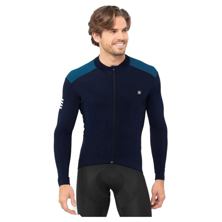 Siroko M4 Cubilla Long Sleeve Jersey M Blue - XL Blue