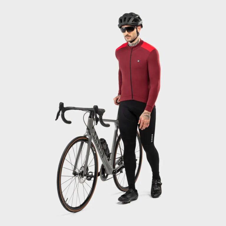 Siroko M4 Echelon Long Sleeve Jersey S Maroon / Red - L Maroon / Red - Image 4