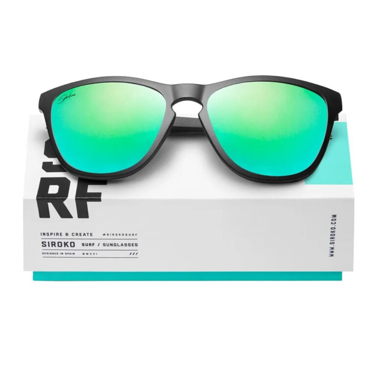 Siroko Oahu Polarized Sunglasses Turquoise/CAT3 Black - Image 2