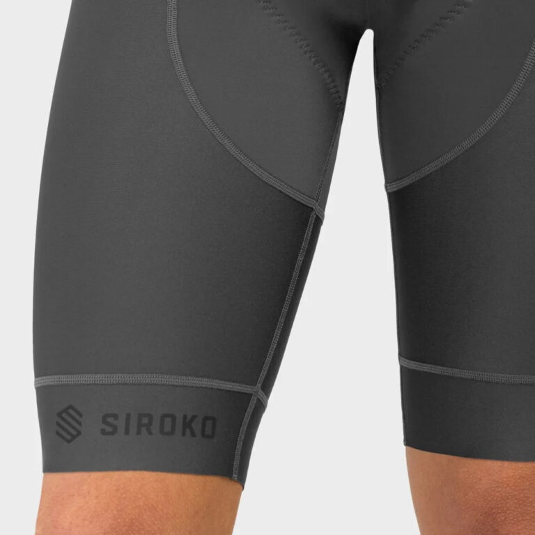 Siroko SRX Pro Maxim Bib Shorts XS Grey / Black - 2XL Grey / Black - Image 7