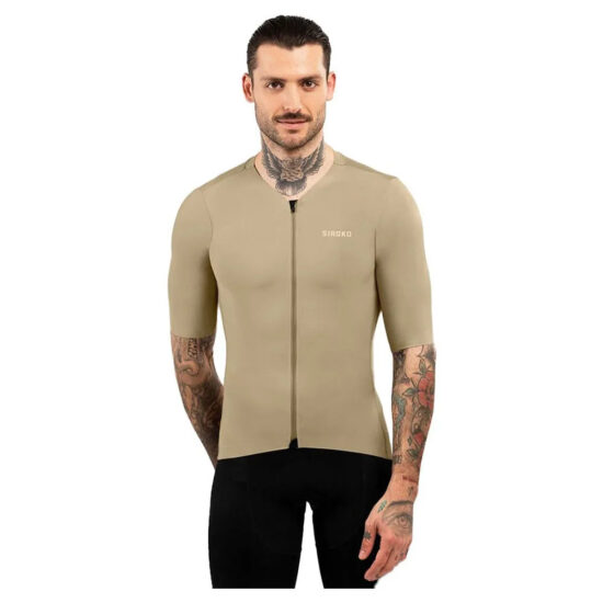 Siroko SRX Pro Somport Short Sleeve Jersey L Beige - XL Beige