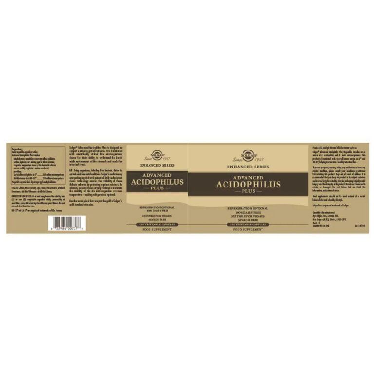 Solgar Advanced Acidophilus Plus 120 Units One Size Brown - Image 5