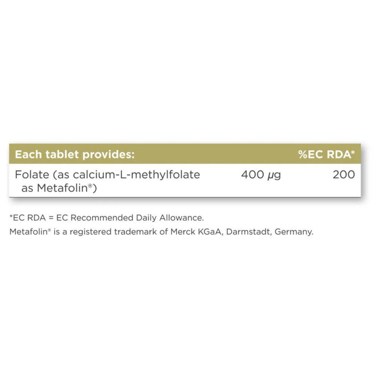 Solgar Metafolin Folate 400mcgr 100 Units One Size Brown - Image 3