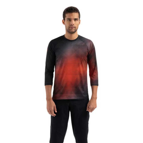 Specialized Demo 3/4 Sleeve Enduro Jersey S Black / Rocket Red Refraction - XL Black / Rocket Red Refraction