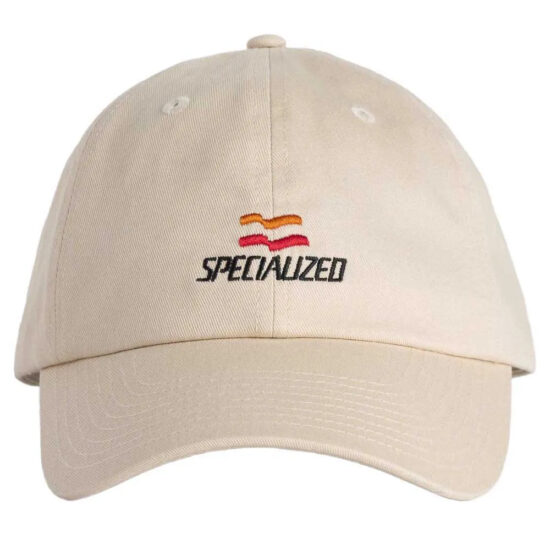 Specialized Flag Graphic 6 Panel Dad Cap One Size White Mountains