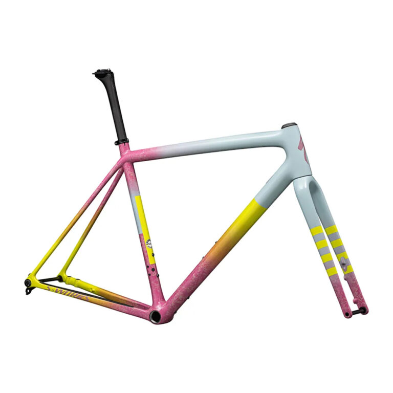 Specialized S-Works Crux 2025 Gravel Frame 54 Gloss Sea Foam / Rebel Pink Dry Impasto / Ion Metallic - Image 2