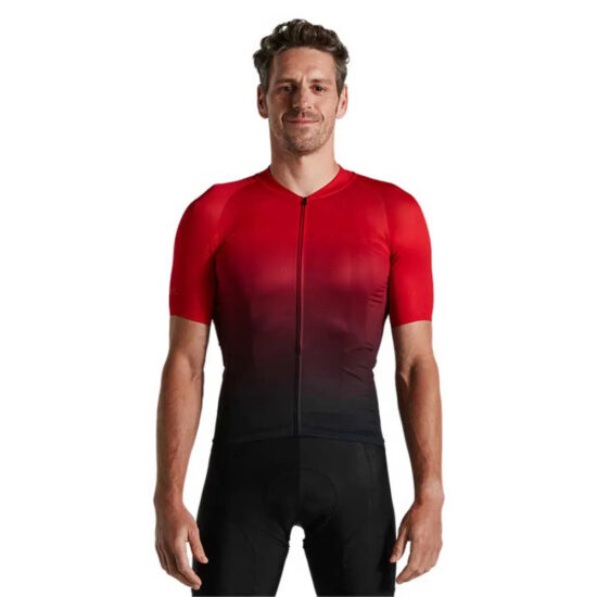 Specialized SL Air Sagan Collection Short Sleeve Jersey S Deconstructivism Red / Black Fade