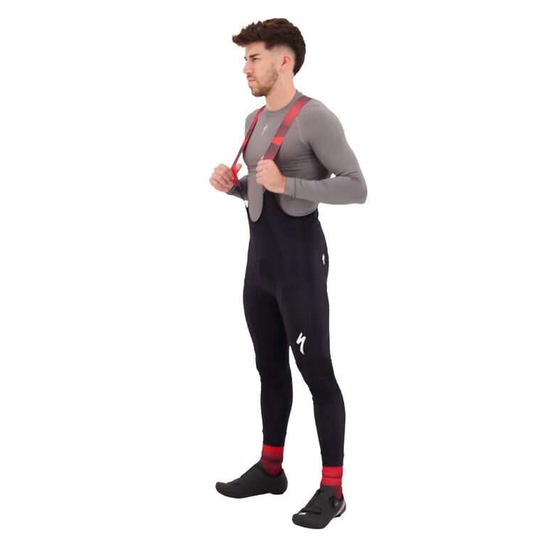 Specialized Team SL Expert Thermal Bib Tights XS Black / Red - XL Black / Red - Image 3