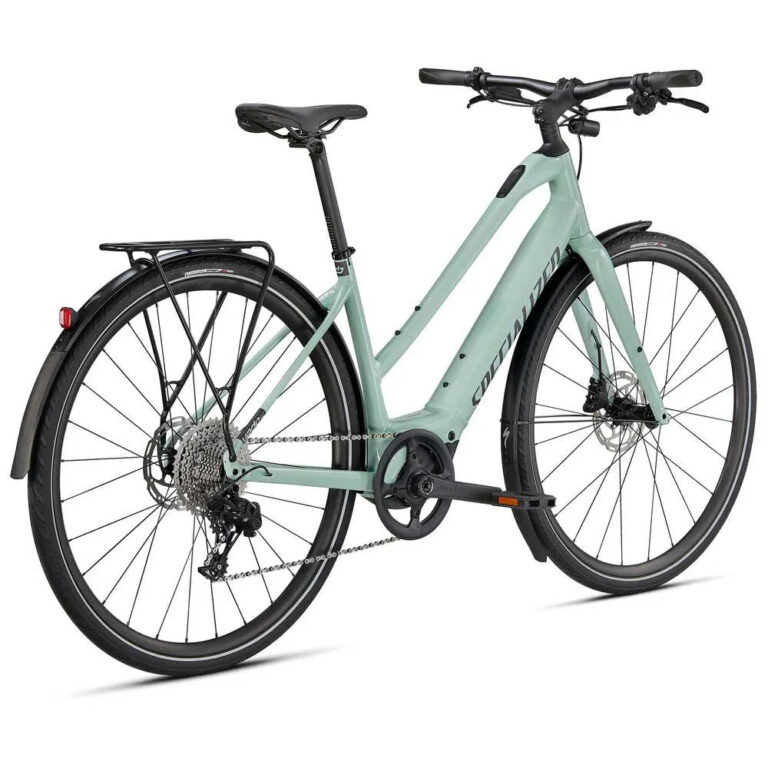 Specialized Turbo Vado SL 4.0 Step-Through EQ Electric Bike S - XL &amp; EU Plug White Sage / Black Reflective - Image 3