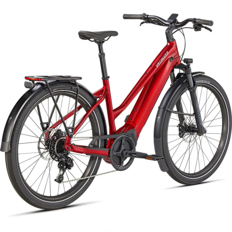 Specialized Vado 5.0 Step-Through NB 2023 Electric Bike L - XL &amp; 710Wh Red Tint / Silver - Image 3