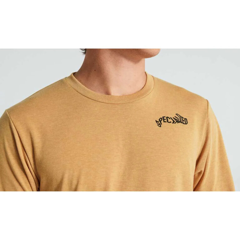 Specialized Warped Long Sleeve T-shirt 2XS Harvest Gold - XL Harvest Gold - Image 3