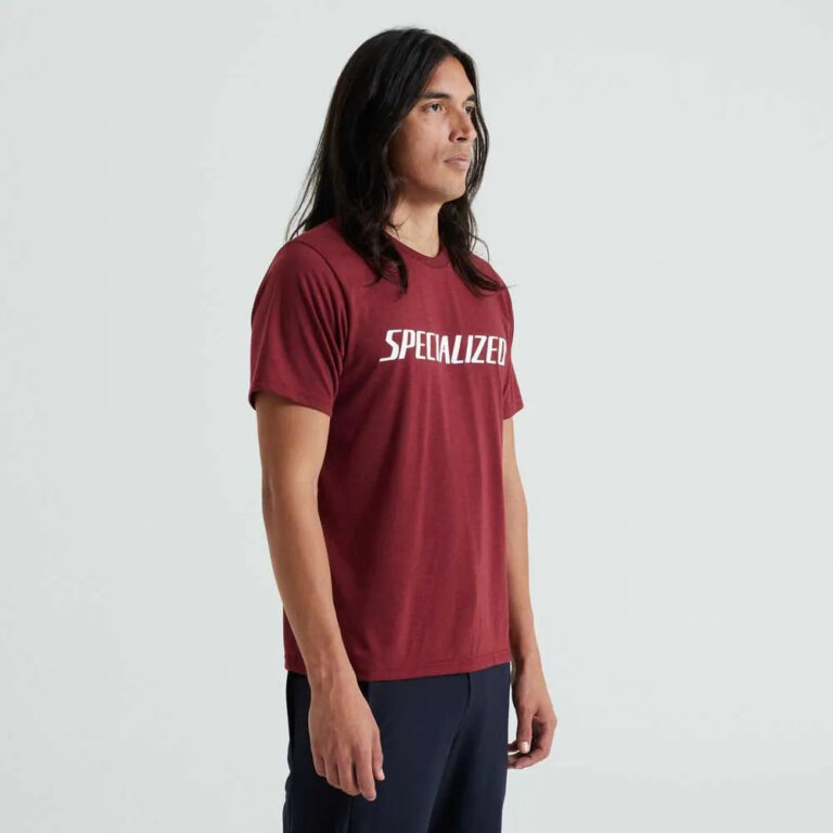 Specialized Wordmark Short Sleeve T-shirt XS Garnet Red - 2XL Garnet Red - Image 3