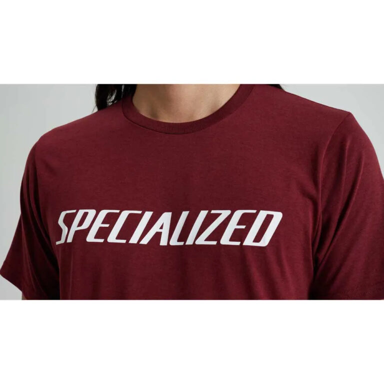 Specialized Wordmark Short Sleeve T-shirt XS Garnet Red - 2XL Garnet Red - Image 5